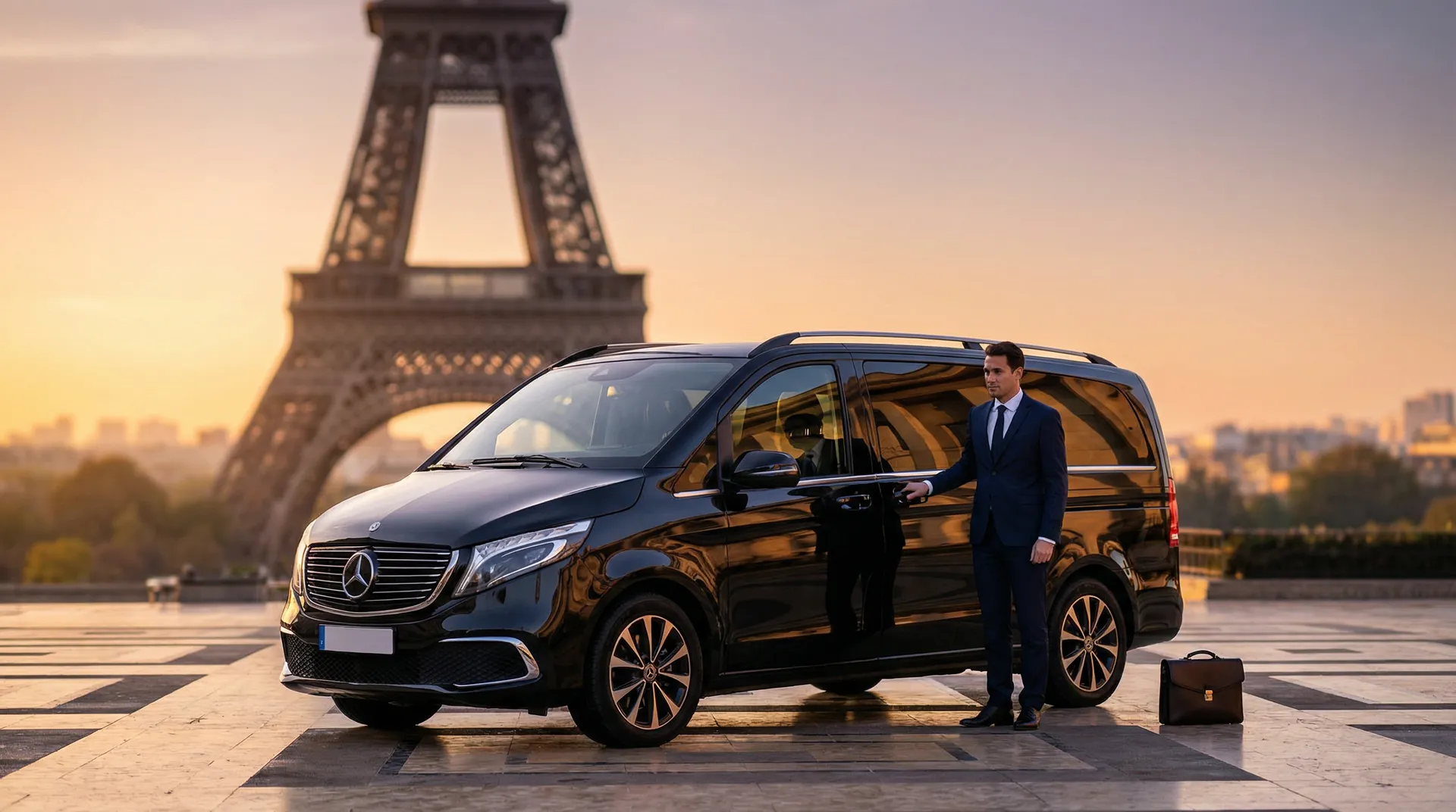 Mercedes EQV - Service taxi premium Paris